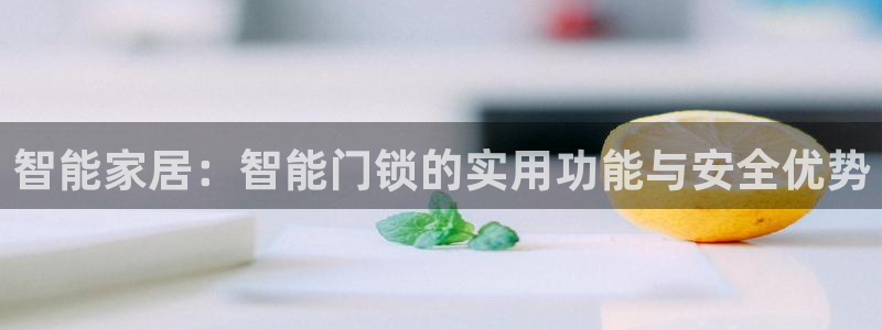金年会在线登录：智能家居：智能门锁的实用功能与安全优势
