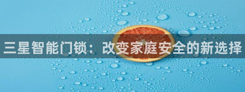 融通金年会：三星智能门锁：改变家庭安全的新选择