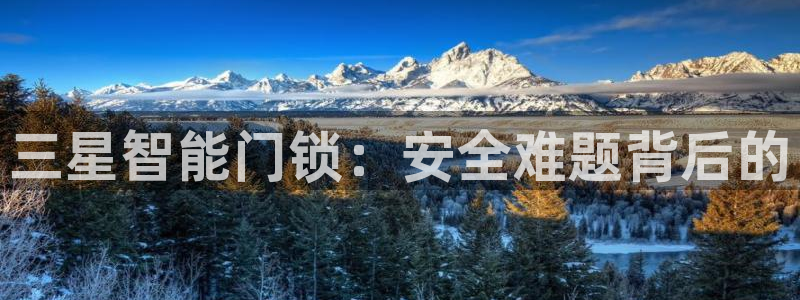金年会体育平台：三星智能门锁：安全难题背后的