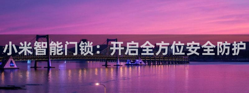 金年会赞助曼联：小米智能门锁：开启全方位安全防护