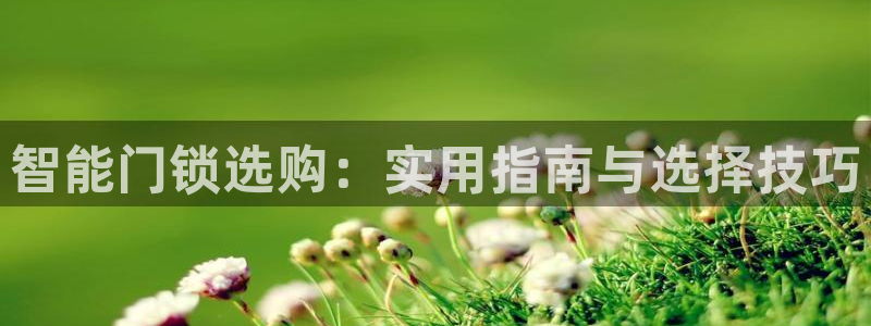 金年会这个平台：智能门锁选购：实用指南与选择技巧