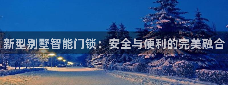 金年会网页版登陆：新型别墅智能门锁：安全与便利的完美融合