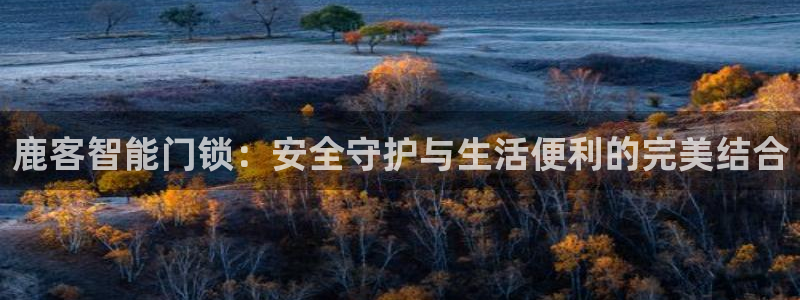 金年会体育官方下载：鹿客智能门锁：安全守护与生活便利的完美结