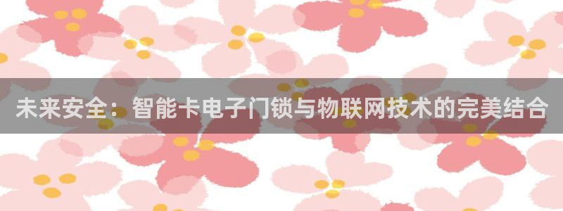 金年会平台登陆：未来安全：智能卡电子门锁与物联网技术的完美结