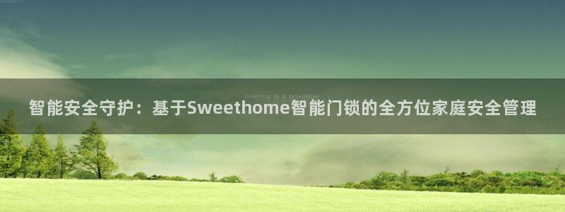 金年会手机app：智能安全守护：基于Sweethome智能门