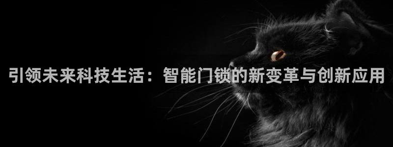 金年会com：引领未来科技生活：智能门锁的新变革与创新应用