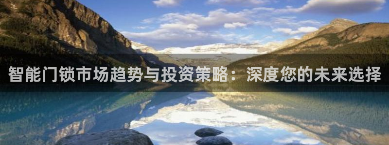 金年会金年华：智能门锁市场趋势与投资策略：深度您的未来选择